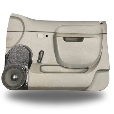 Front Door Custom Speaker Pods for the 2010-2013 Chevrolet Silverado GMC Sierra to hold 8.0 in speakers for car audio installation upgrade