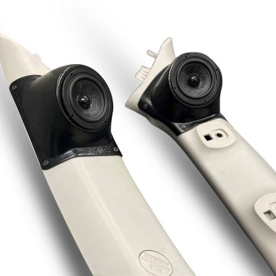 A-Pillar Custom Speaker Pods for the 2010-2023 Toyota 4Runner to hold 3.5 in  speakers for car audio installation upgrade