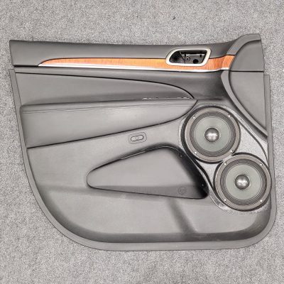 Front Door Custom Speaker Pods for the 2011-2023 Dodge Durango Jeep GrandCherokee to hold Dual 6.5 in speakers for car audio installation upgrade