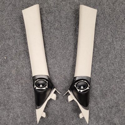 A-Pillar Custom Speaker Pods for the 2011-2023 Dodge Durango Jeep GrandCherokee to hold 3.5 in speakers for car audio installation upgrade