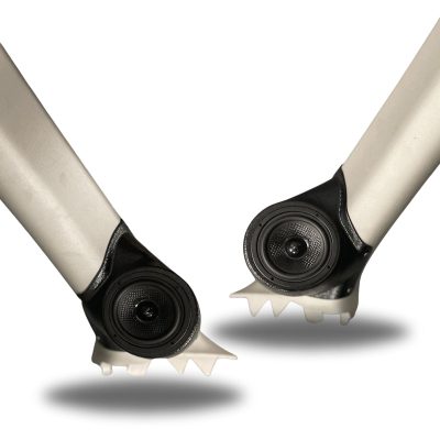 A-Pillar Custom Speaker Pods for the 2013-2017 Honda Accord to hold 3.5 in  speakers for car audio installation upgrade