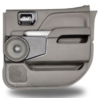 Rear Door Custom Speaker Pods for the 2014-2018 Chevrolet Silverado GMC Sierra to hold 8.0 in  speakers for car audio installation upgrade