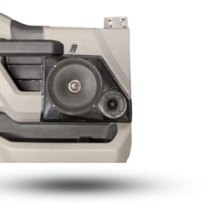 Front Door Custom Speaker Pods for the 2015-2020 Ford F-150 F-250F-350 to hold 8.0 in and 3.5 in  speakers for car audio installation upgrade