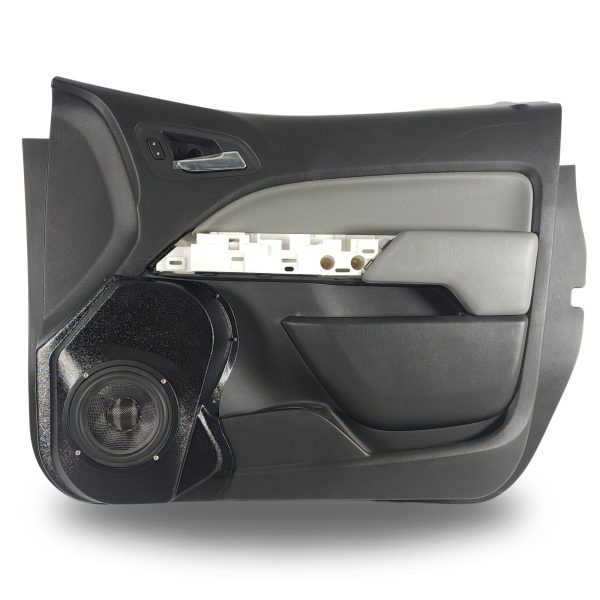 top center Speaker Upgrade for the Front Door of your 2015-2022 Chevrolet Colorado, GMC Canyon. Easy installation of a Single 6.5" Midrange for the most powerful car stereo possible.