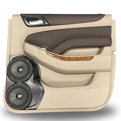 Rear Door Custom Speaker Pods for the 2015-2020 Chevrolet Suburban Chevrolet Tahoe GMC Yukon to hold Dual 6.5 in  speakers for car audio installation upgrade