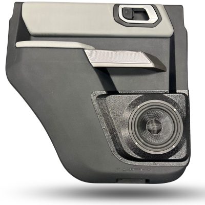 Rear Door Custom Speaker Pods for the 2021-2023 Ford Bronco to hold 6.5 in speakers for car audio installation upgrade