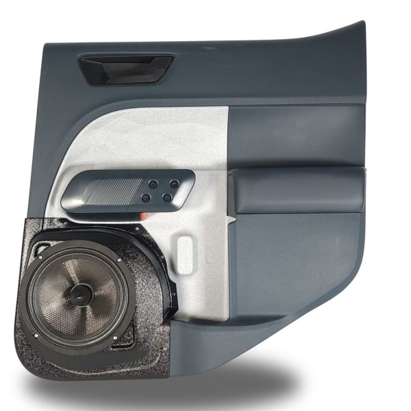 top center Speaker Upgrade for the Rear Door of your 2022-2024 Ford Maverick. Easy installation of a Single 8" Midrange for the most powerful car stereo possible.