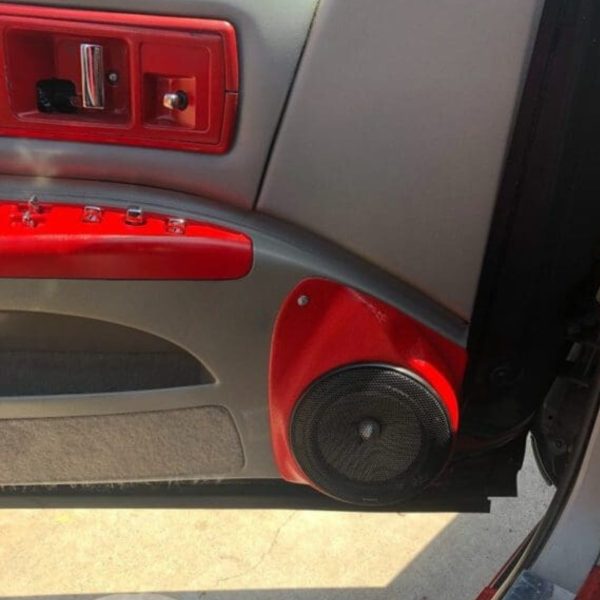 Front Door Custom Speaker Pods for the 1992-1996 Chevrolet Caprice Impala to hold 6.5 in speakers for car audio installation upgrade