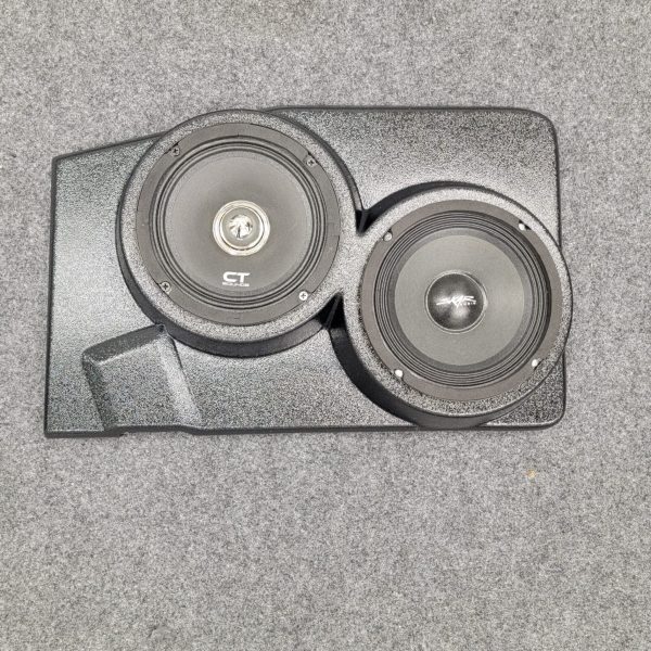 Rear Deck Custom Speaker Pods for the 1992-1996 Chevrolet Caprice Impala to hold Dual 6.5 in speakers for car audio installation upgrade