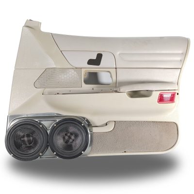Front Door Custom Speaker Pods for the 1992-2002 Ford CrownVictoria Mercury GrandMarquis to hold Dual 6.5 in speakers for car audio installation upgrade
