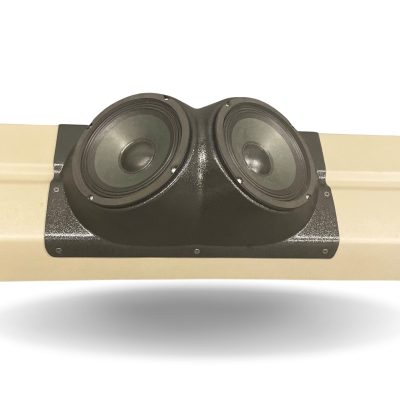 Tail Panel Custom Speaker Pods for the 1995-1999 Chevrolet Silverado GMC Sierra to hold 6.5 in speakers for car audio installation upgrade