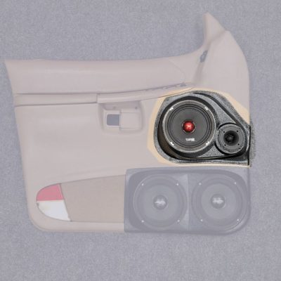 top center Speaker Upgrade for the Front Door of your 1997-2001 Ford Explorer. Easy installation of a 6.5" and 3.5" Midrange or Tweeter for the most powerful car stereo possible.