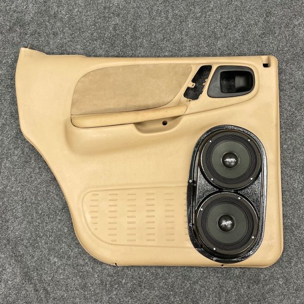 Rear Door Custom Speaker Pods for the 1998-2000 Dodge Dakota Durango to hold Dual 6.5 in  speakers for car audio installation upgrade