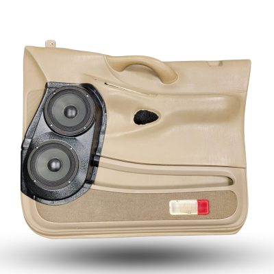 Front Door Custom Speaker Pods for the 1998-2002 Ford Expedition to hold Dual 6.5 in speakers for car audio installation upgrade