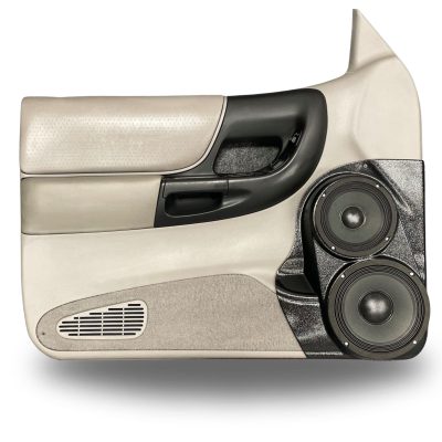 Front Door Custom Speaker Pods for the 1998-2012 Ford Ranger Mazda B-Series to hold 8.0 in and 6.5 in  speakers for car audio installation upgrade