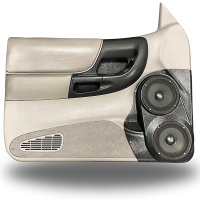 Front Door Custom Speaker Pods for the 1998-2012 Ford Ranger Mazda B-Series to hold Dual 6.5 in  speakers for car audio installation upgrade