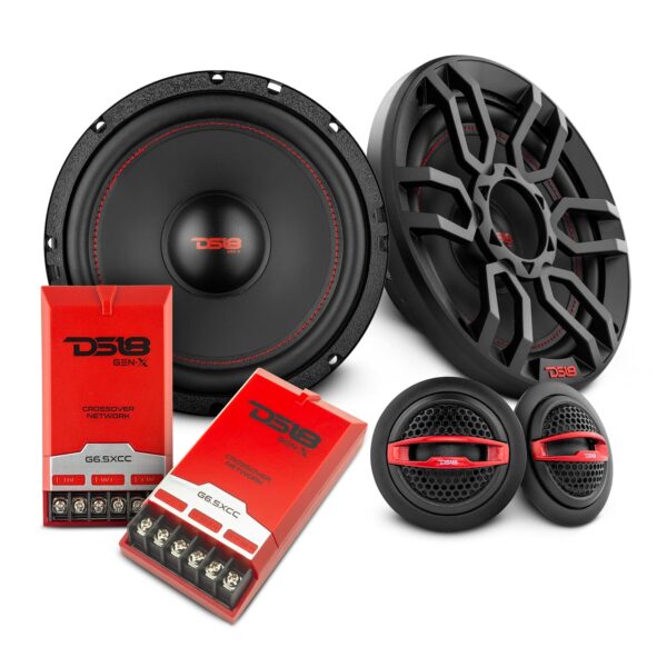 DS18 G6.5XC GEN-X 6.5" 2-Way Component Set Speaker System 150 Watts 4-Ohm